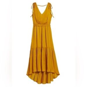 Banana Republic Yellow Silk Dress